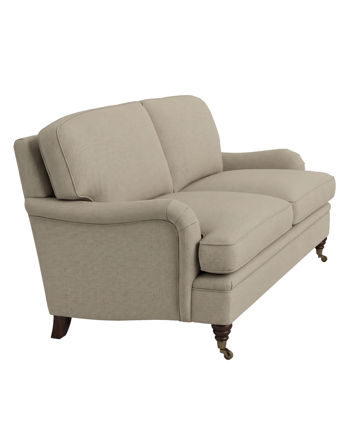 Jio Howard soffa 2-sits 195 cm, fast rygg klädd i Stratford Cream — Colefax & Fowler