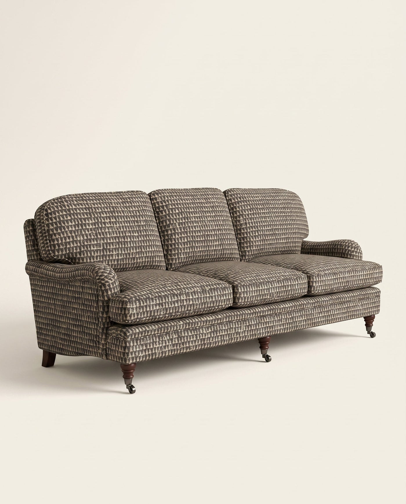 Jio Howard soffa 3-sits 235 cm, fast rygg klädd i Merrington Charcoal