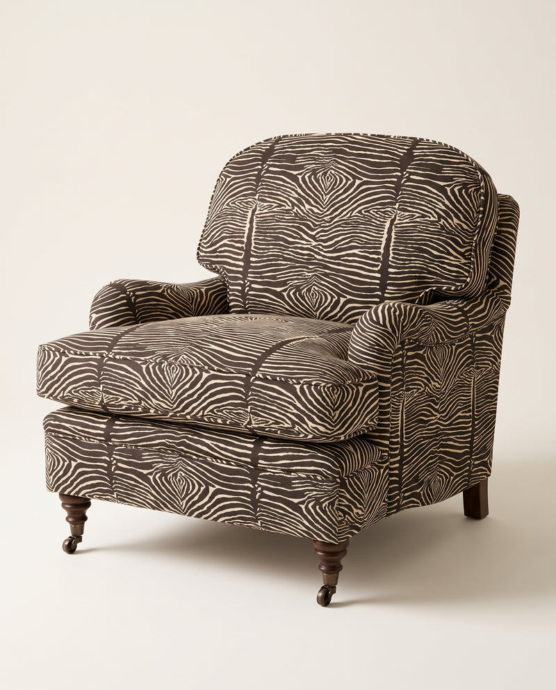Le Zebre Linen Print Tyg — Brunschwig & Fils