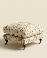 Jio Howard fotpall 66x66 cm klädd i Adam's Eden Ivory