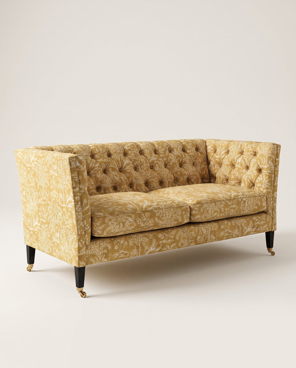 Jio Leonard soffa 228 cm, slät rygg klädd i Foret Ochre