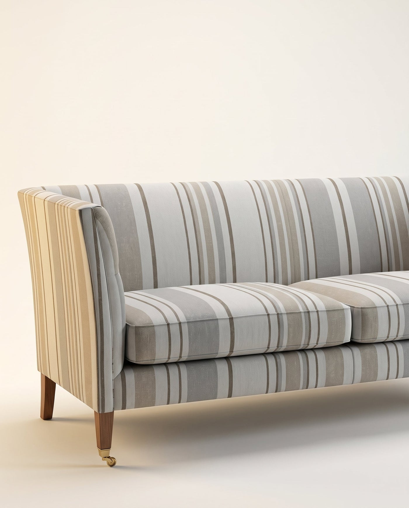 Jio Leonard soffa 228 cm, slät rygg klädd i Assouan 02 | Beige
