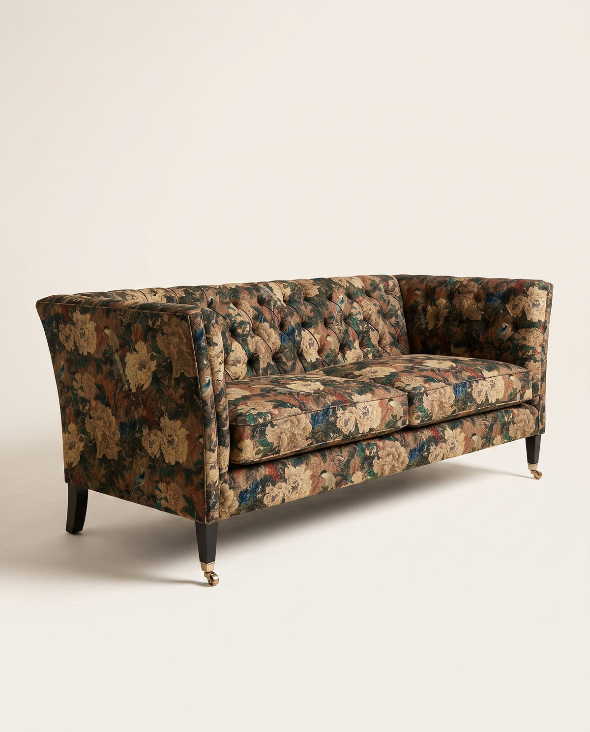 Jio Leonard soffa 228 cm, slät rygg klädd i Oriental Garden Mole