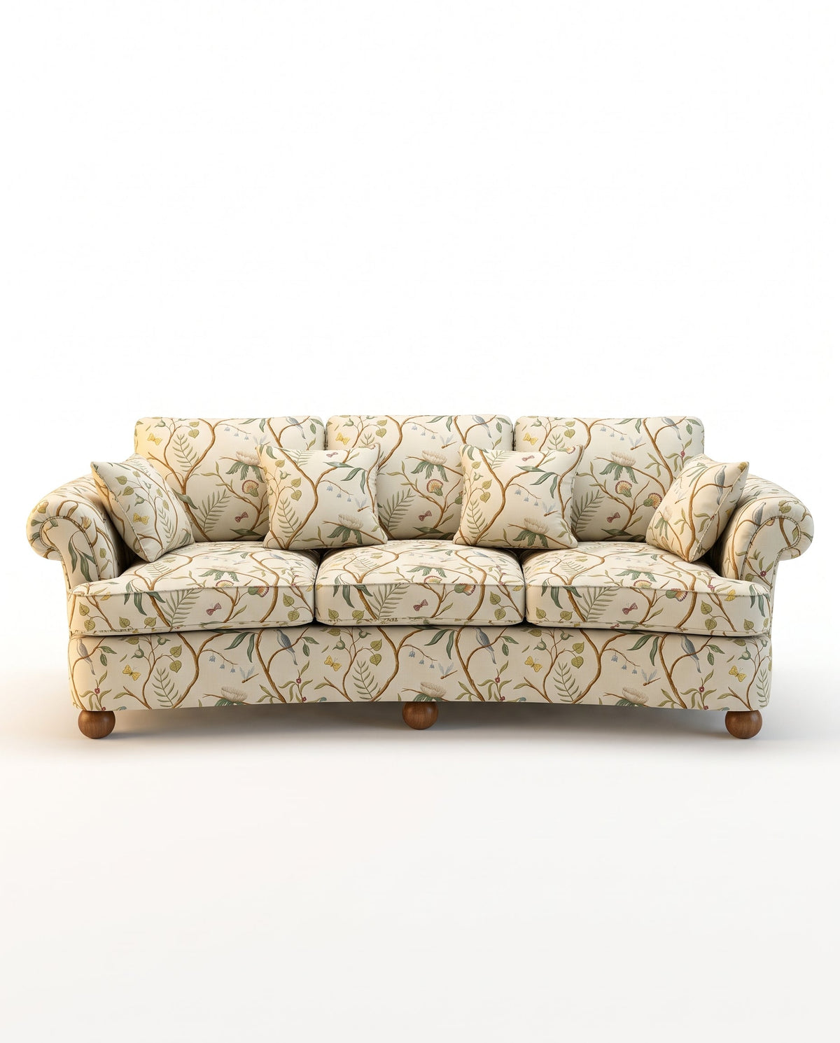 Jio Madison soffa 244 cm utan kappa klädd i Adam's Eden Ivory — Lewis & Wood