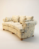 Jio Madison soffa 244 cm utan kappa klädd i Hummingbirds Gold & Soft Grey