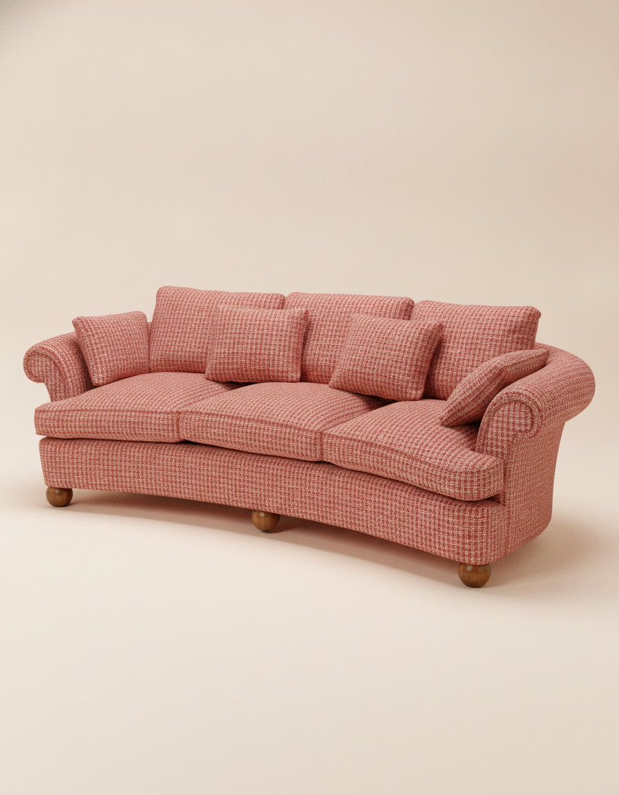 Jio Madison soffa 244 cm utan kappa klädd i Bulet Red