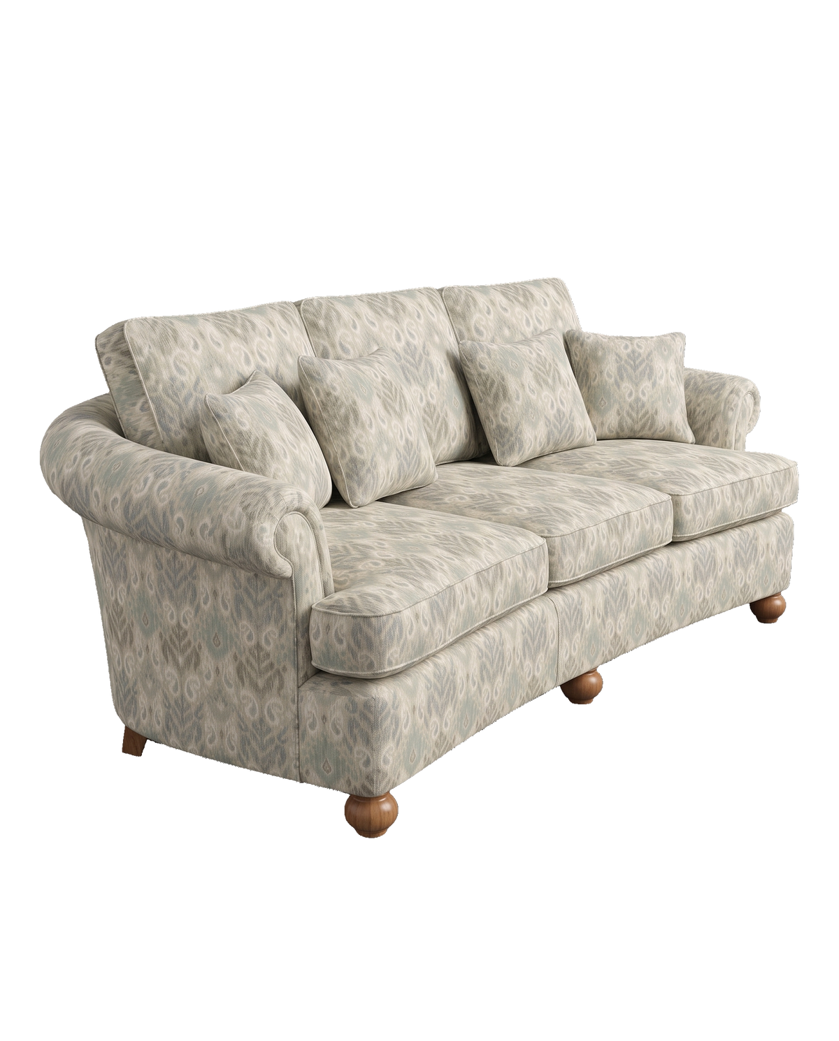 Jio Madison soffa 244 cm utan kappa klädd i Melior Silver — Colefax & Fowler