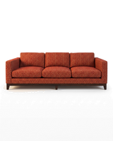 Jio Manhattan soffa 3-sits 250 cm klädd i Wilde Red — Colefax & Fowler