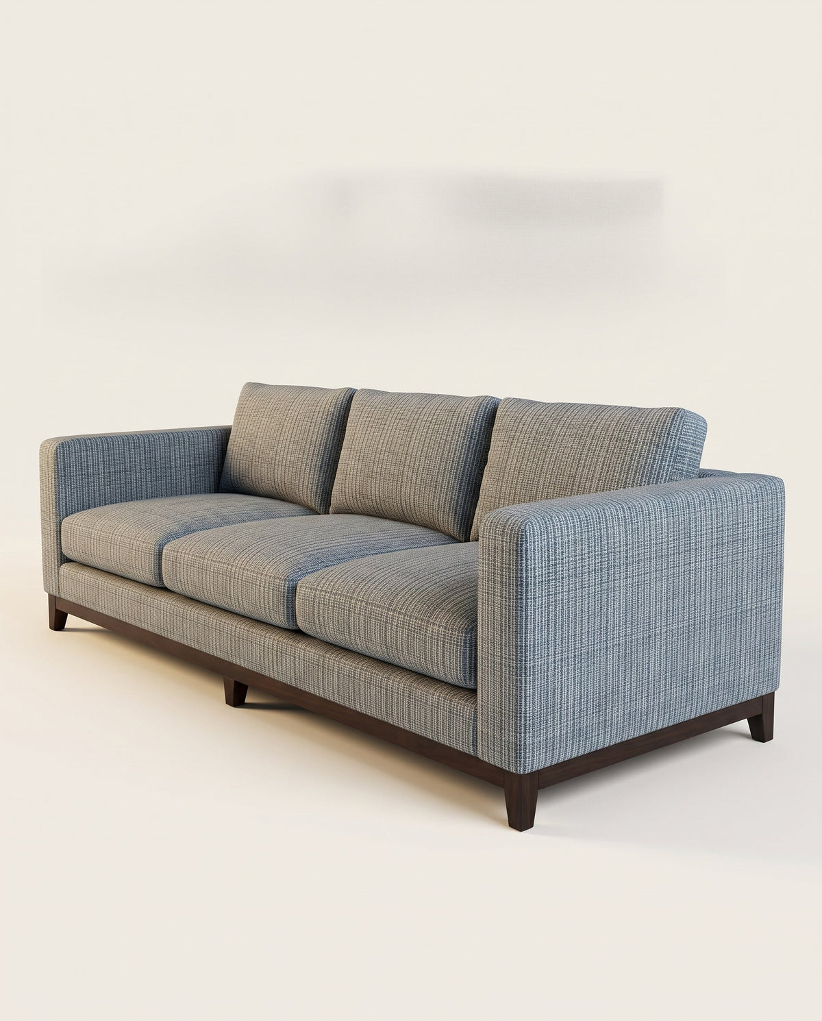 Jio Manhattan soffa 3-sits 250 cm klädd i Tattersall Turquoise