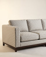 Jio Manhattan soffa 3-sits 250 cm klädd i Zardozi Silver Birch