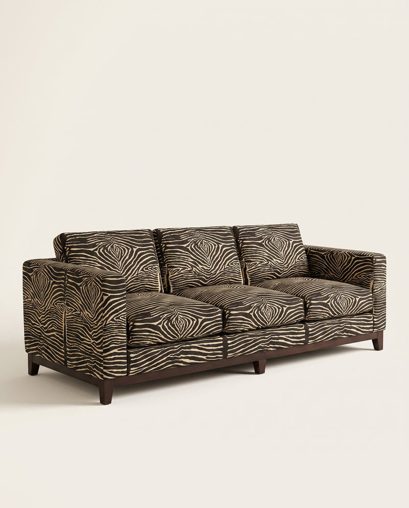 Le Zebre Linen Print Tyg — Brunschwig & Fils