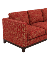 Jio Manhattan soffa 3-sits 250 cm klädd i Wilde Red — Colefax & Fowler