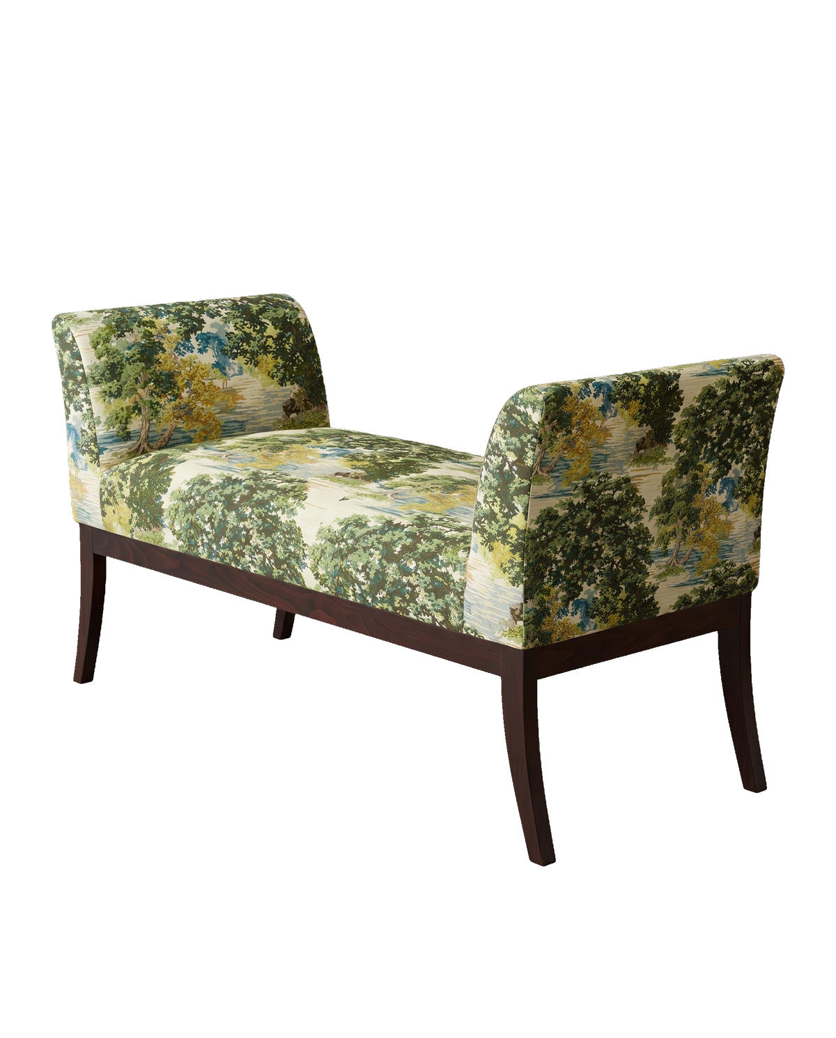 Jio Mayfair pall 55x135 H70 klädd i Ancient Canopy Sap Green — Sanderson