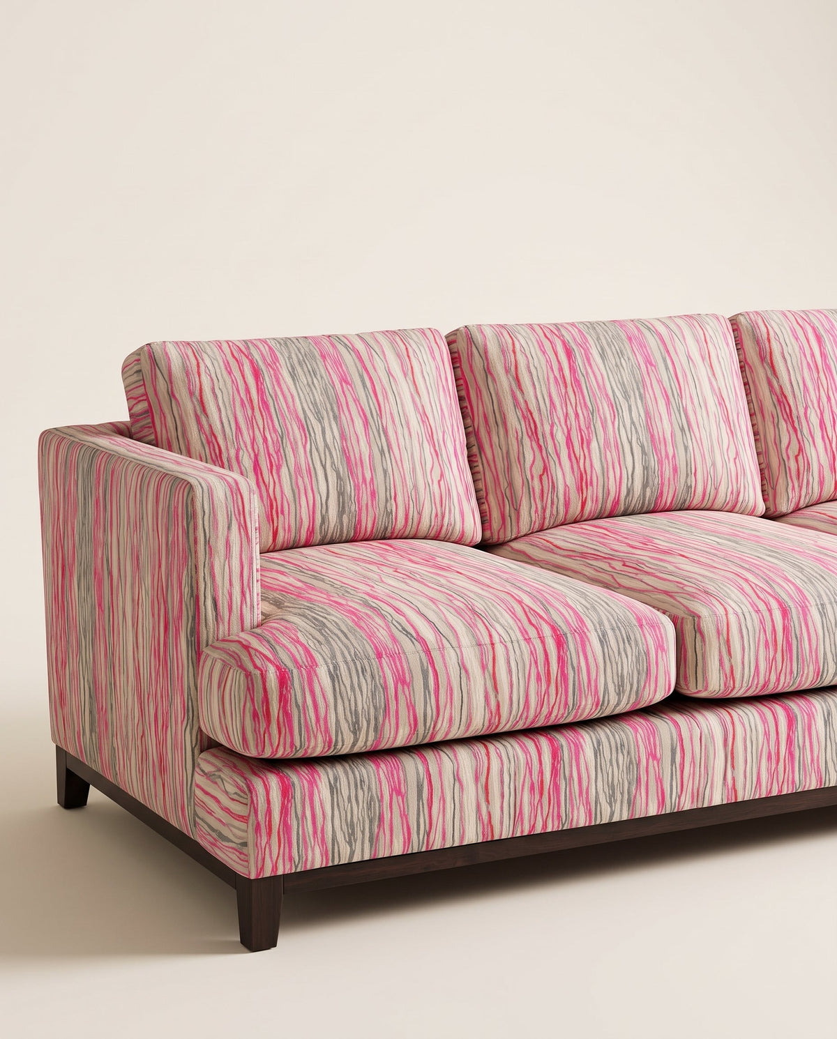Jio New York soffa 3-sits 240 cm klädd i Leander Begonia