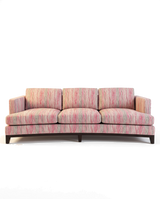 Jio New York soffa 3-sits svängd 240 cm klädd i Leander Begonia — Romo
