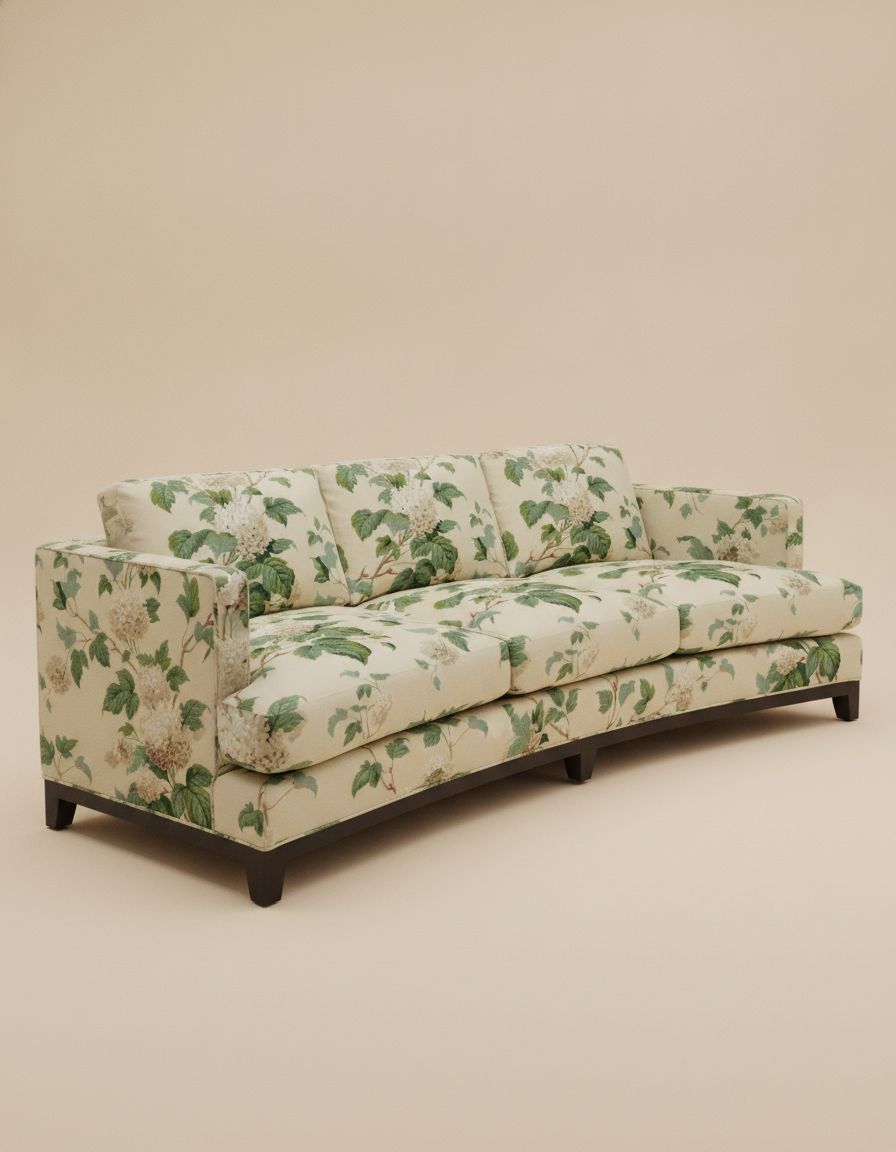 Jio New York soffa 3-sits svängd 240 cm klädd i Chantilly Cream
