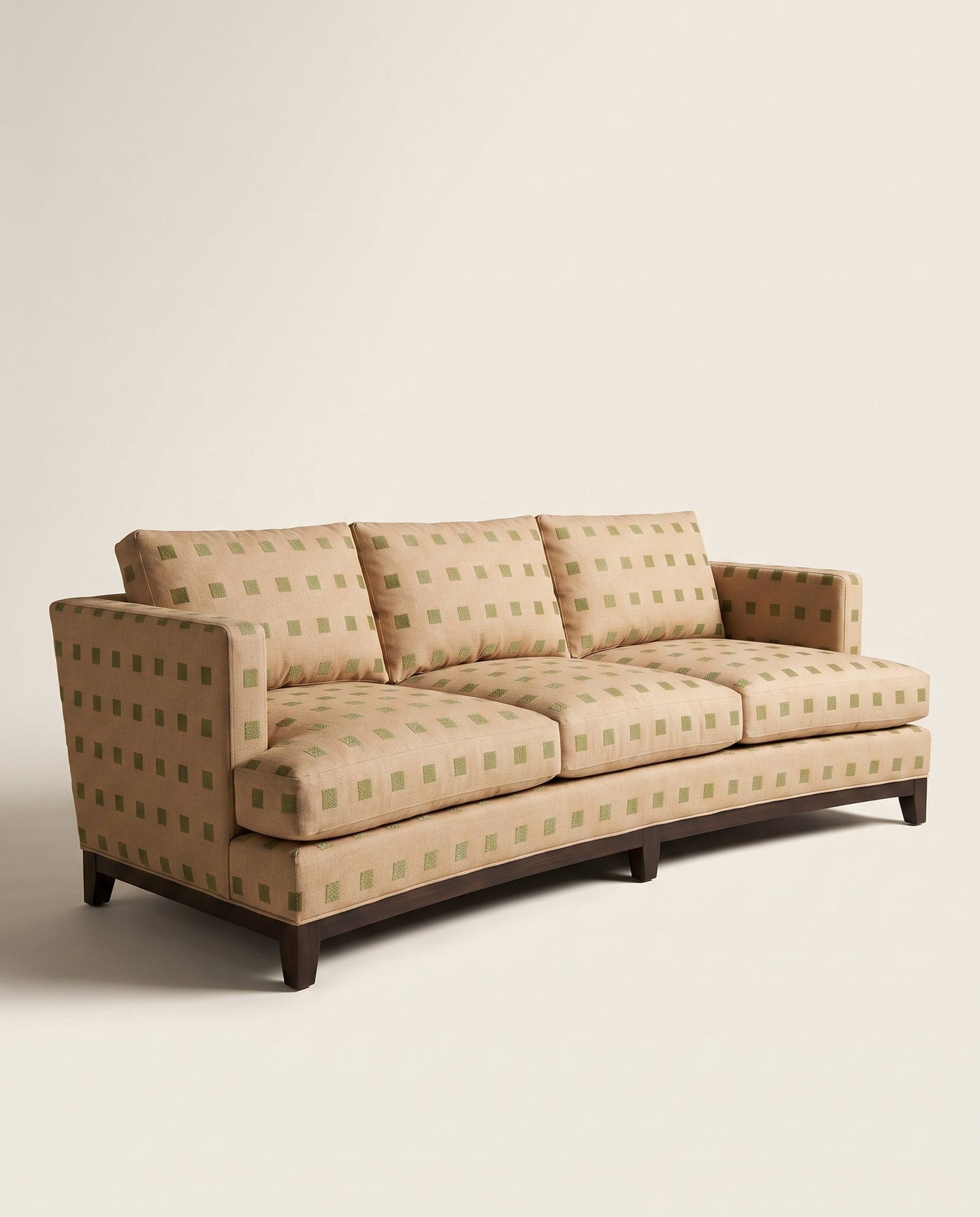 Jio New York soffa 3-sits svängd 240 cm klädd i Chalet Emb Shell/Gold