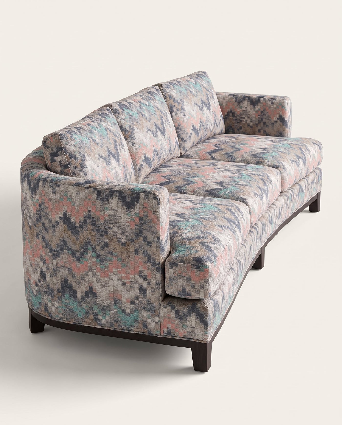 Jio New York soffa 3-sits svängd 240 cm klädd i Tambara Sorbet