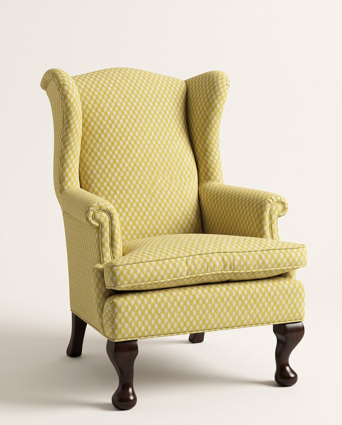 Jio Patronen fåtölj utan kappa klädd i Pepino Cactus