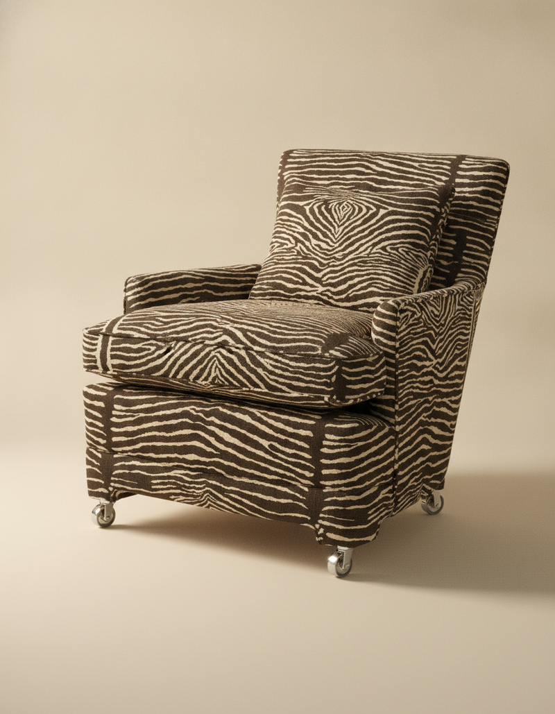 Le Zebre Linen Print Tyg — Brunschwig & Fils