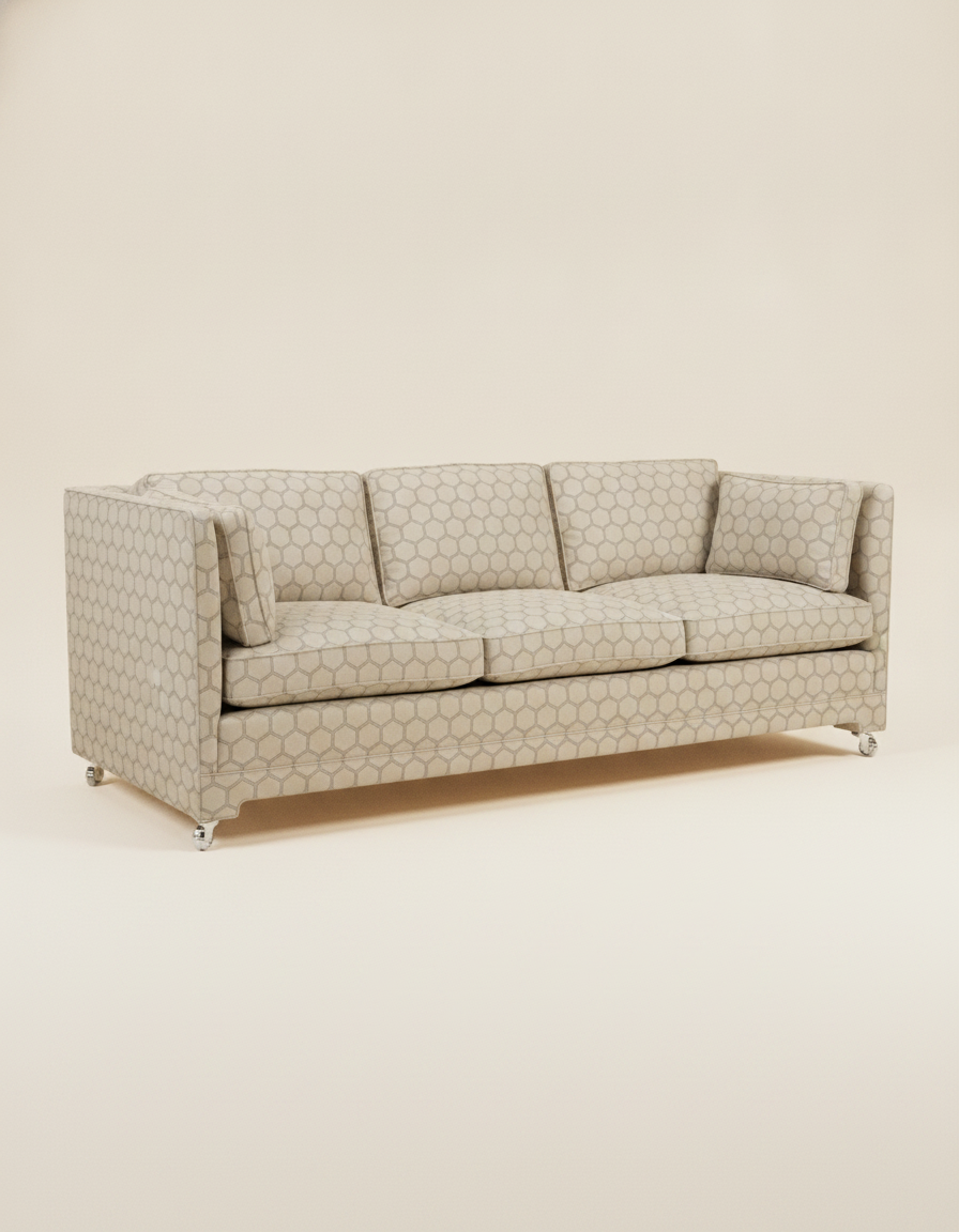 Jio Piano soffa 3-sits 210 cm klädd i Zardozi Silver Birch
