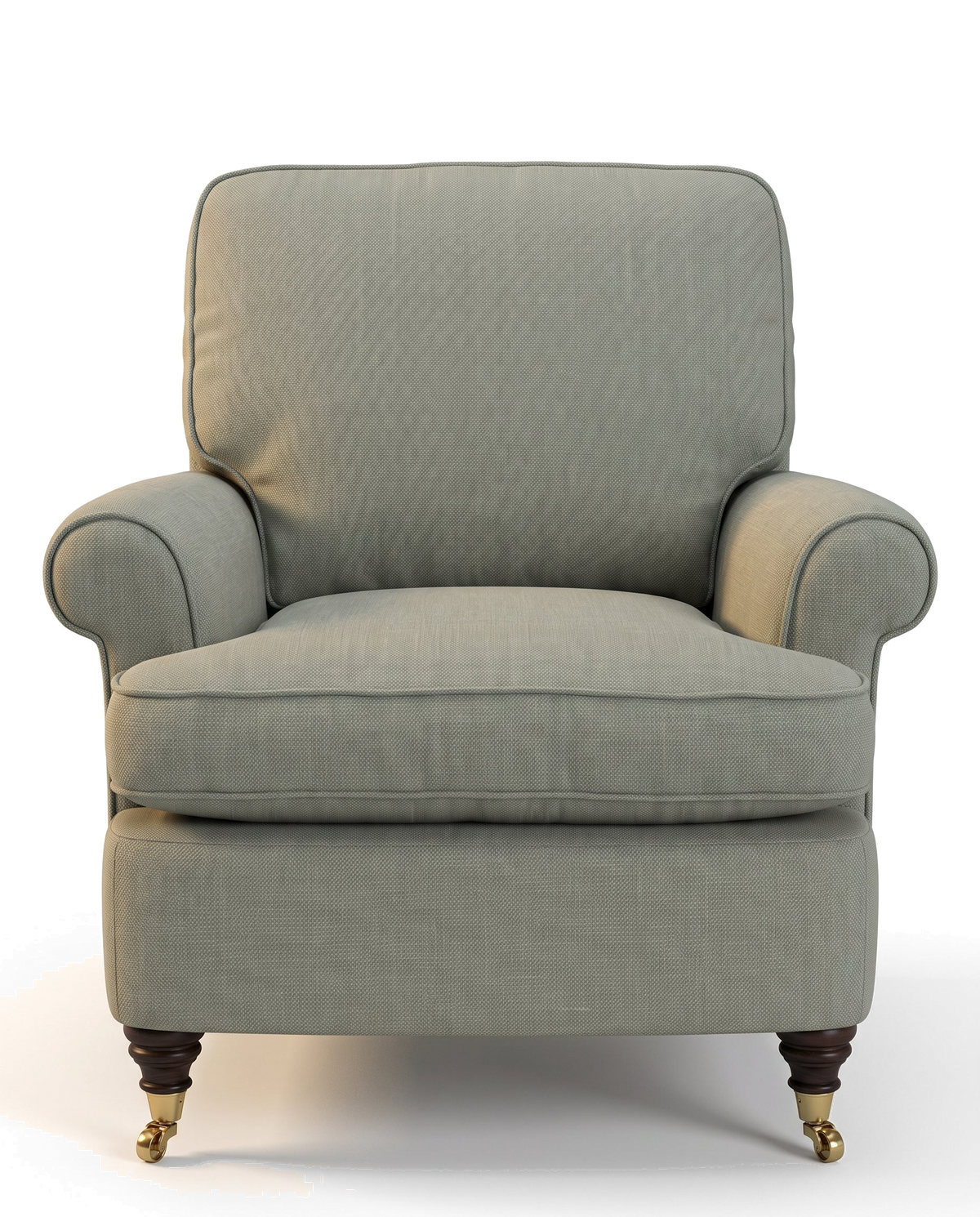 Jio Rosendal fåtölj klädd i Scala Zinc — Designers Guild