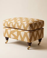 Jio Rosendal fotpall 62x42 cm klädd i Kanoko Gold