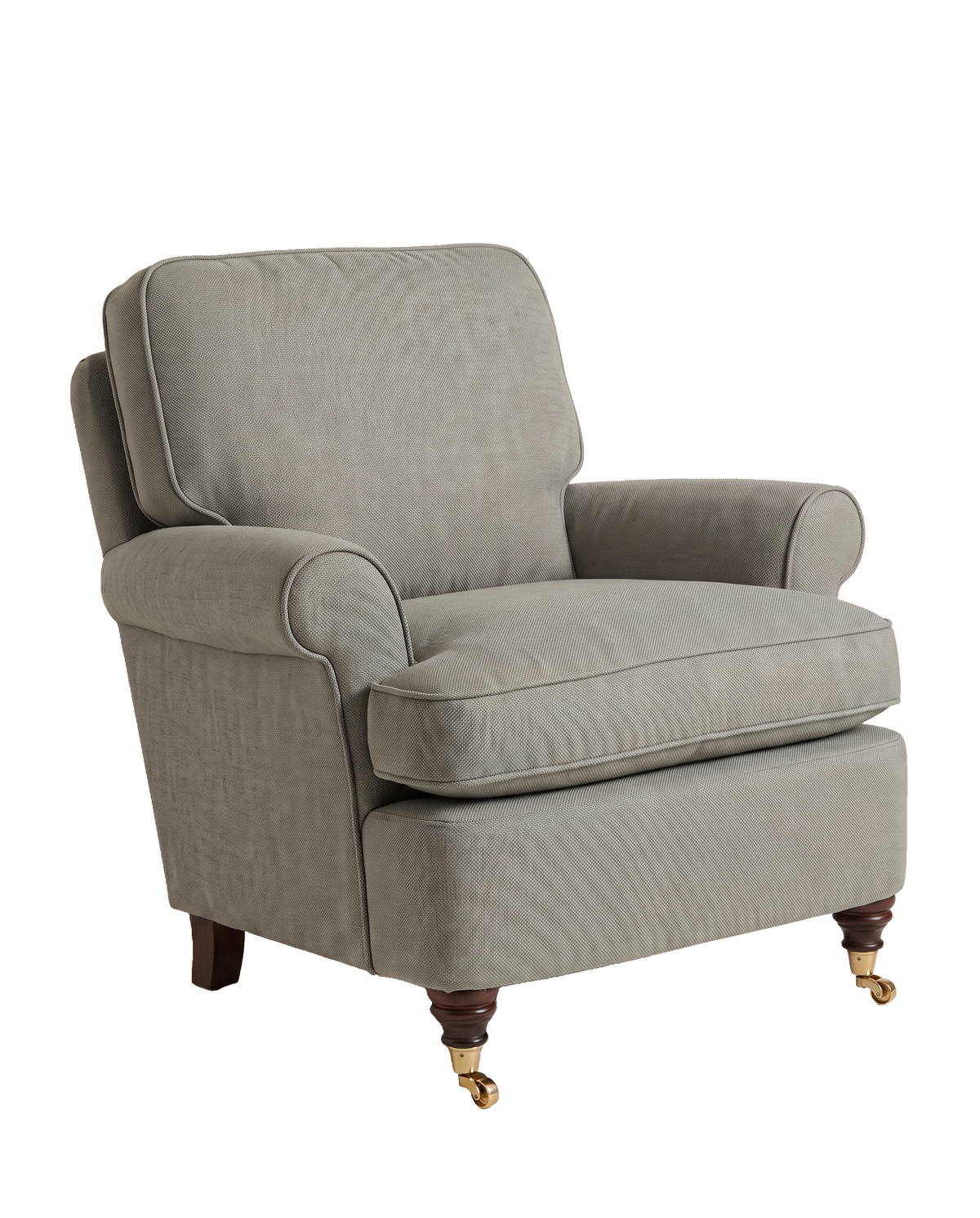 Jio Rosendal fåtölj klädd i Scala Zinc — Designers Guild