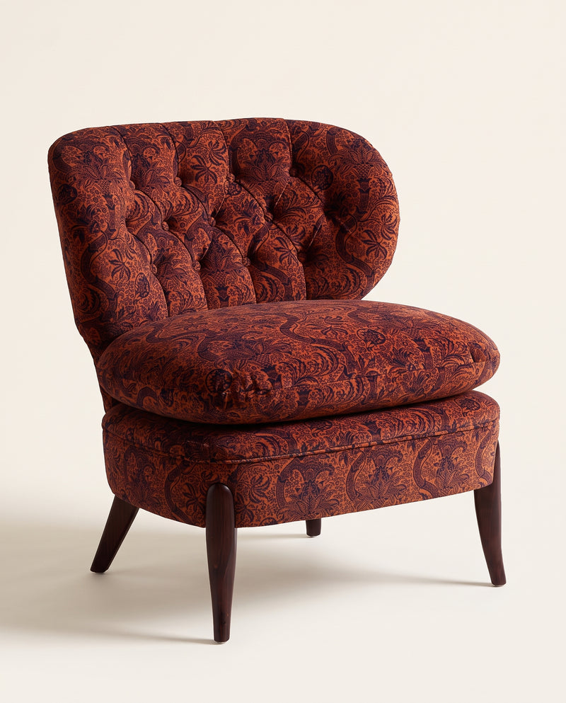 Indian Flock Velvet Tyg — Morris & Co