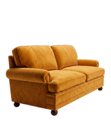 Jio Sofiero soffa 2-sits 150 cm utan kappa klädd i Velours Medicis 35 | Orange — Nobilis