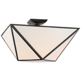 Lorino Plafond – Bronze With White Glass