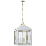 Ormond Lykta – Soft White And Gild With Clear Glass