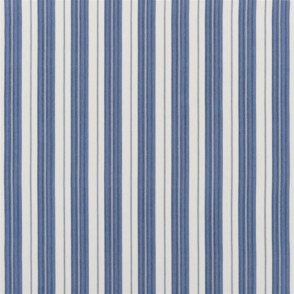 Joelle Ticking Bleu — Ralph Lauren Home tyg