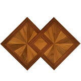 Side Table Double Diamond Bookmatched