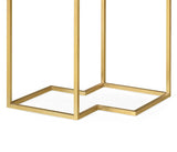 Side Table Double Diamond Bookmatched