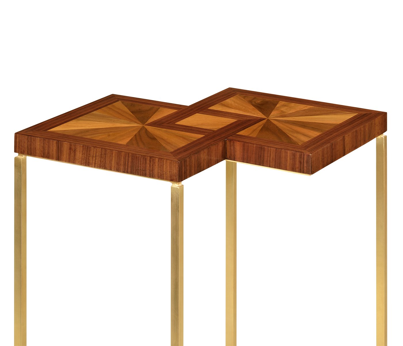 Side Table Double Diamond Bookmatched