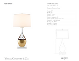 Juliette Bordslampa — Suzanne Kasler for Visual Comfort & Co. måttskiss