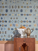 Kasbah room setting — Pierre Frey wallpaper