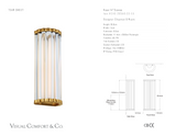 Kean 14" Vägglampa — Chapman & Myers for Visual Comfort & Co. måttskiss