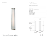 Kean 28" Vägglampa — Chapman & Myers for Visual Comfort & Co. måttskiss