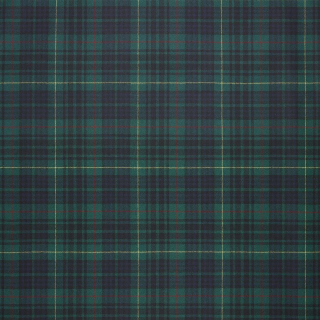 Keighly Tartan Dark Green Fabric — Ralph Lauren Home tyg