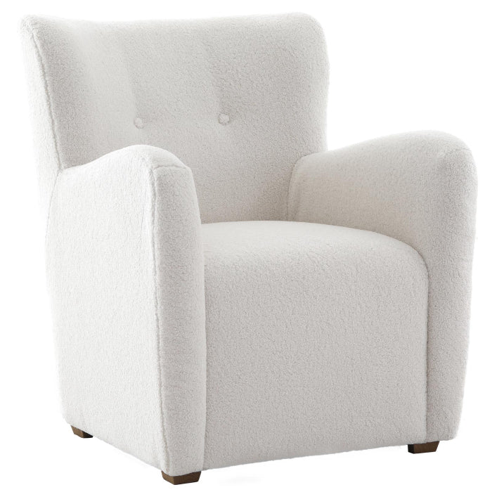 Hidcote Accent Chair in Faux Wool - Keiichi