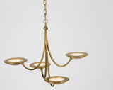 Keira Medium Takkrona — Thomas O'Brien for Visual Comfort & Co. — Hand-Rubbed Antique Brass detaljbild