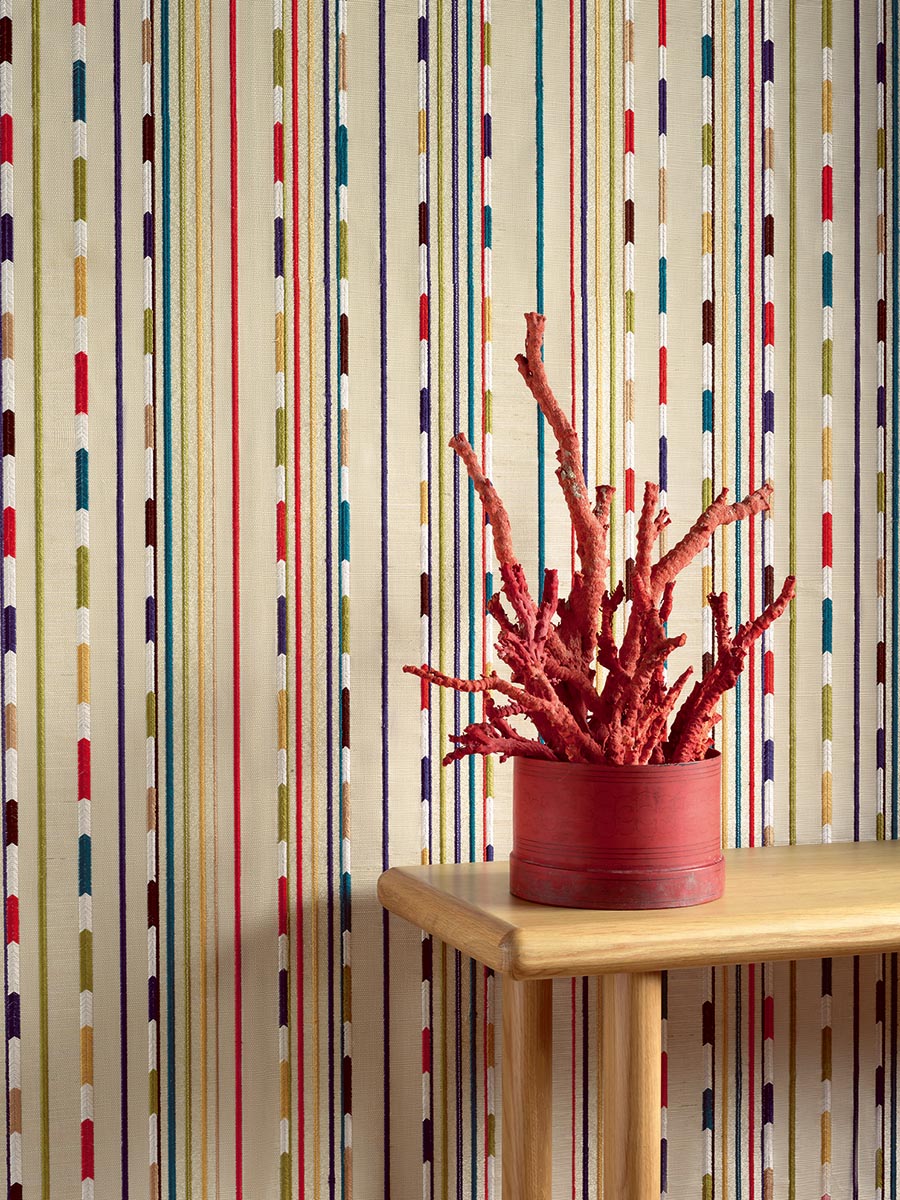 Kikori room setting — Pierre Frey wallpaper