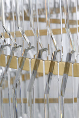 Killarney 32" Layered Drum Takkrona — Waterford for Visual Comfort & Co. detaljbild
