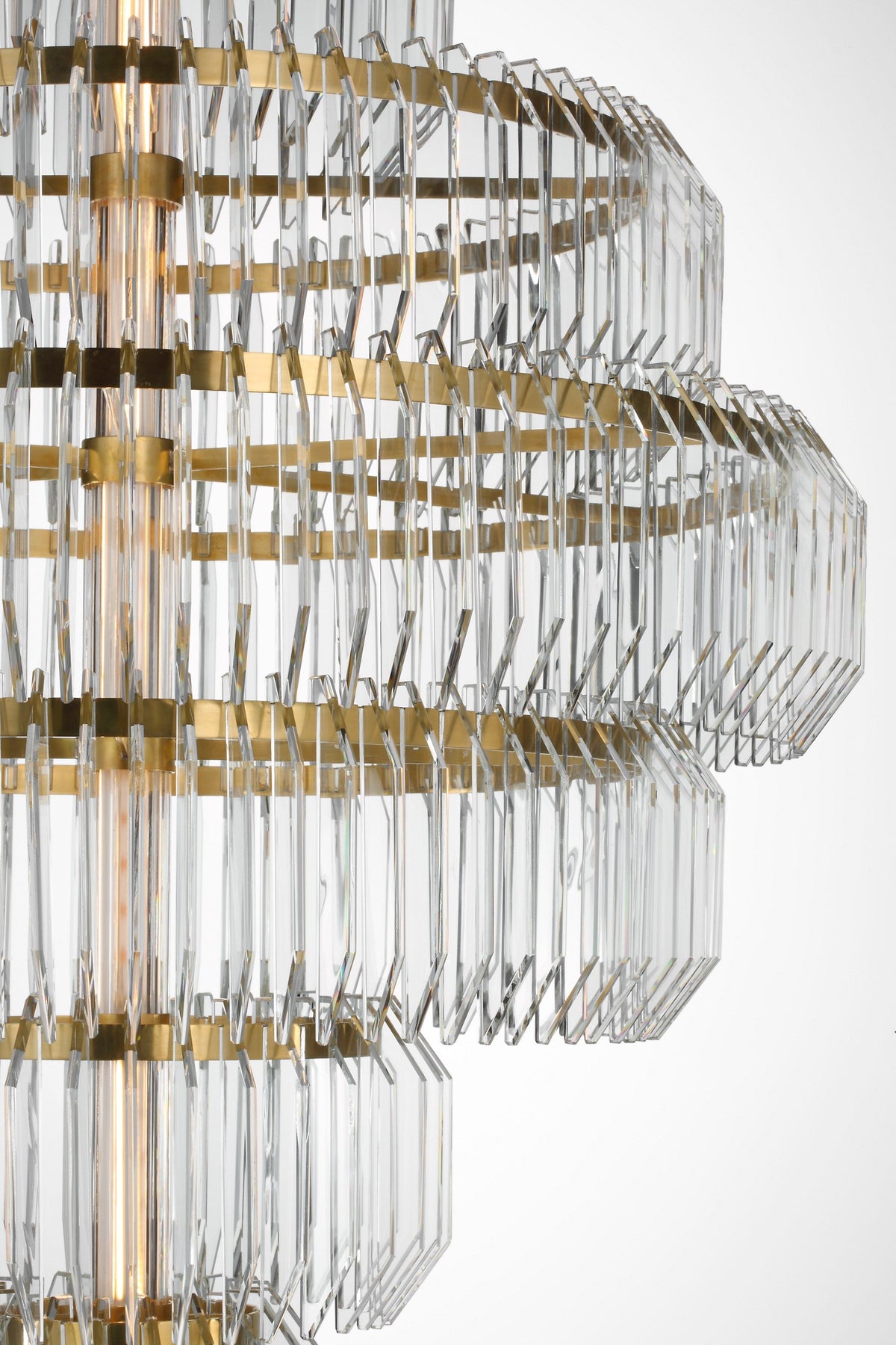 Killarney 32" Layered Chandelier — Waterford for Visual Comfort & Co. detail