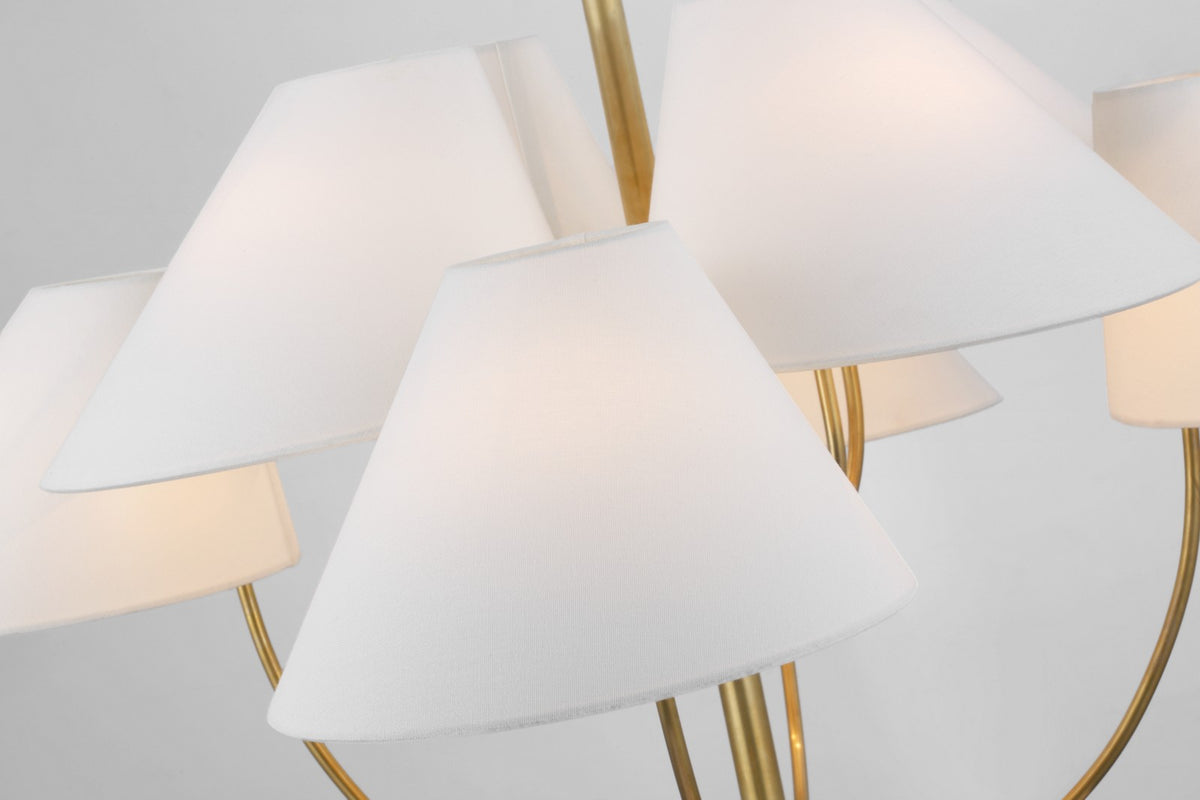 Kinsley Large Two-Tier -kattokruunu — kate spade new york for Visual Comfort & Co. yksityiskohta
