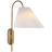 Soft Brass With Linen Shade