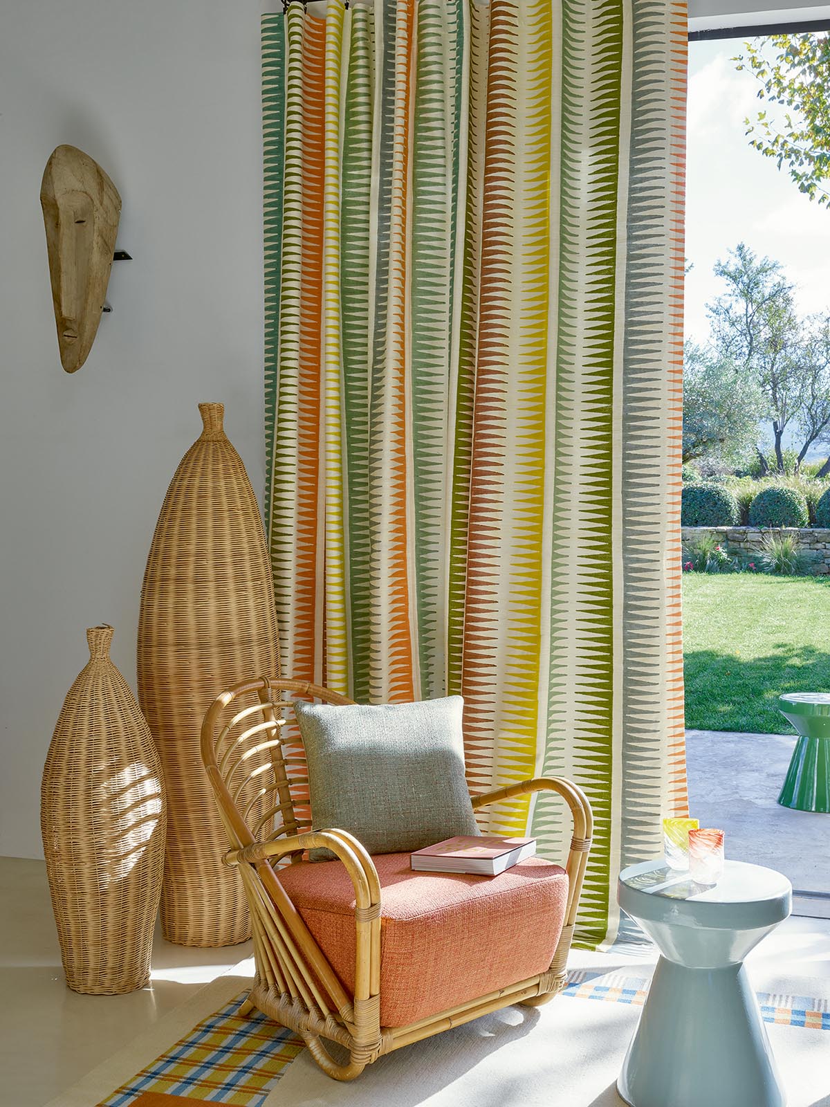 Kusi room setting — Pierre Frey fabric