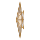 Ori Vägglampa Tall – Antique-Burnished Brass With Clear Lined Glass